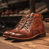 Anaïs - Vintage Leather Ankle Boots