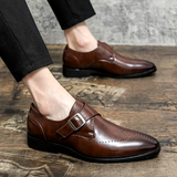 Clara - Leather Shoes with Buckle Detail