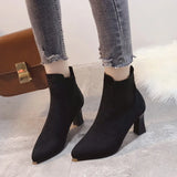 Sarah - Suede Ankle Boots