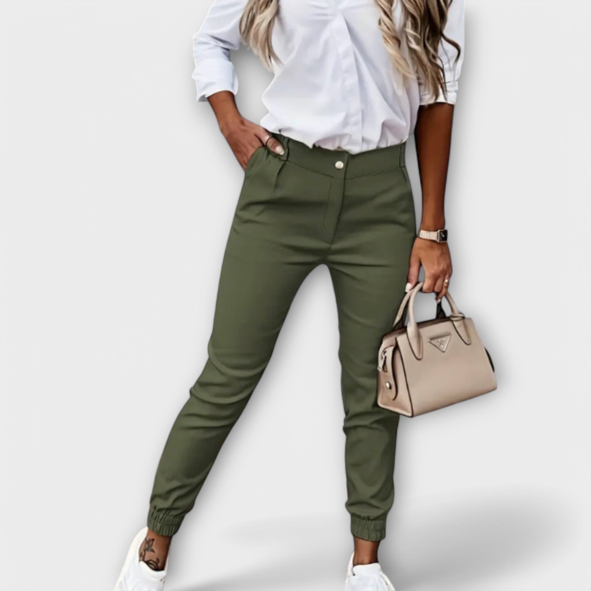 Doireann - Elevated High-Waisted Trousers - Charlotte & Willow