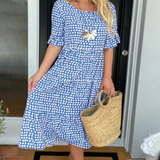 Zora | Sable Short-Sleeve Midi Dress