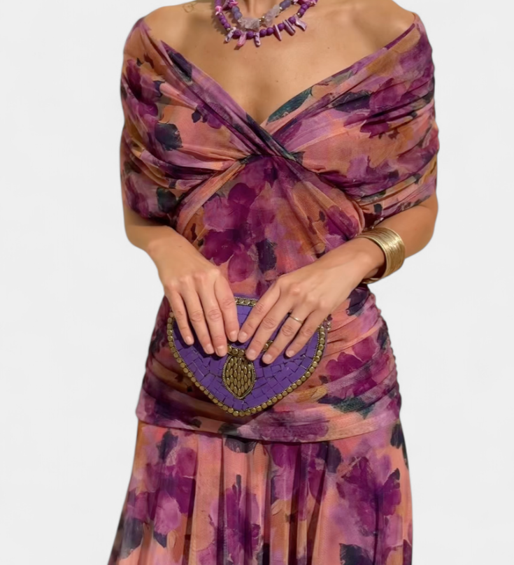 Bláthnaid - Radiant Colourblock Maxi Dress