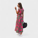 Romane - Floral Wrap Dress Design