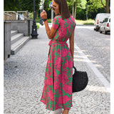 Maëlle - Midi Dress with Floral Print