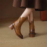 Juliette - Stylish Leather Ankle Boots
