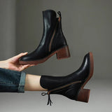 Juliette - Stylish Leather Ankle Boots