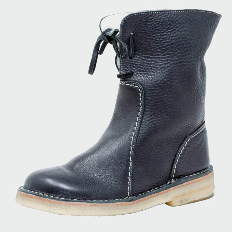 Aveen - Chic Beige Ankle Boots - Charlotte & Willow, styled look