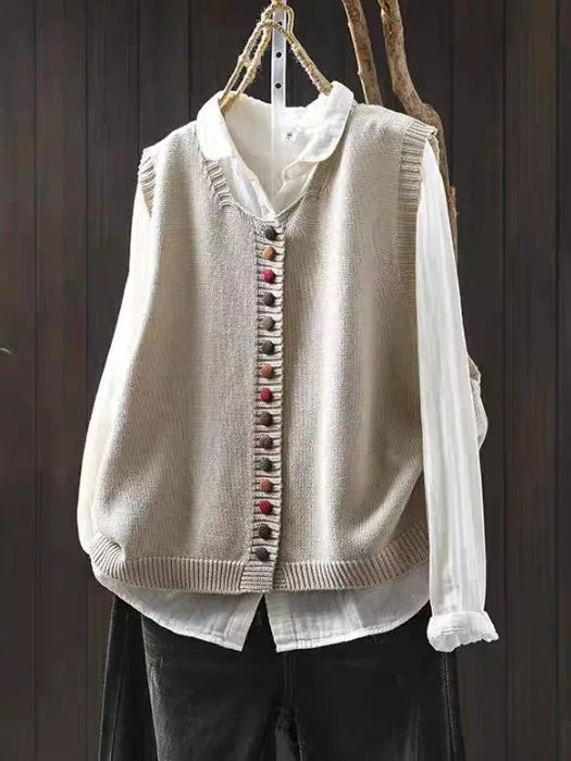 Maëva - Gilet Élégant Tricot