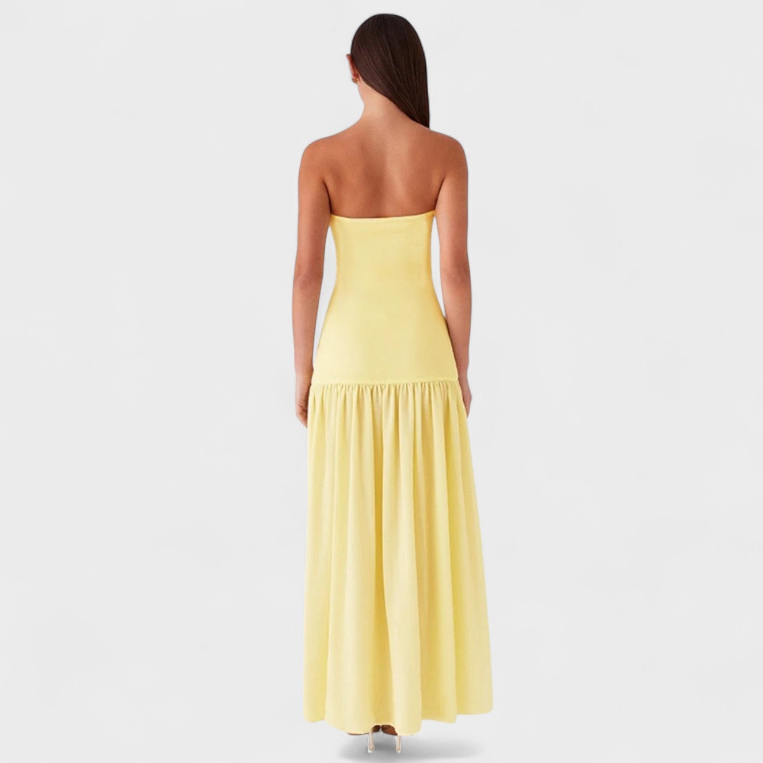 Muireann - Off-Shoulder Evening Gown - Charlotte & Willow, front