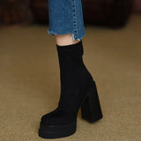 Clara - Contemporary Suede Ankle Boots