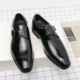 Clara - Leather Shoes with Buckle Detail