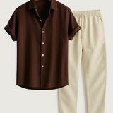 Élodie - Coordinated Shirt and Pants Ensemble