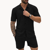 Anaïs - Coordinated Shirt and Shorts Ensemble