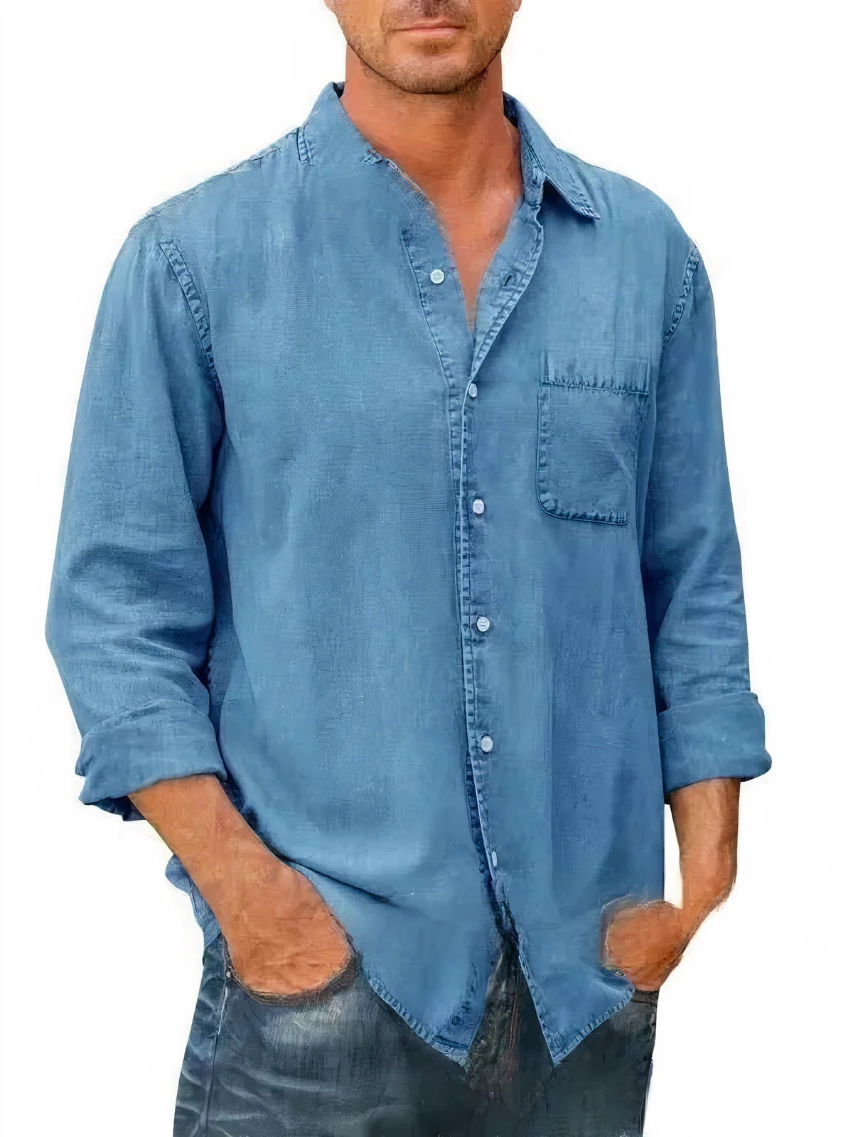 Justine - Chemise Denim Longue