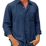 Justine - Extended Length Denim Shirt