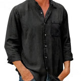 Justine - Extended Length Denim Shirt