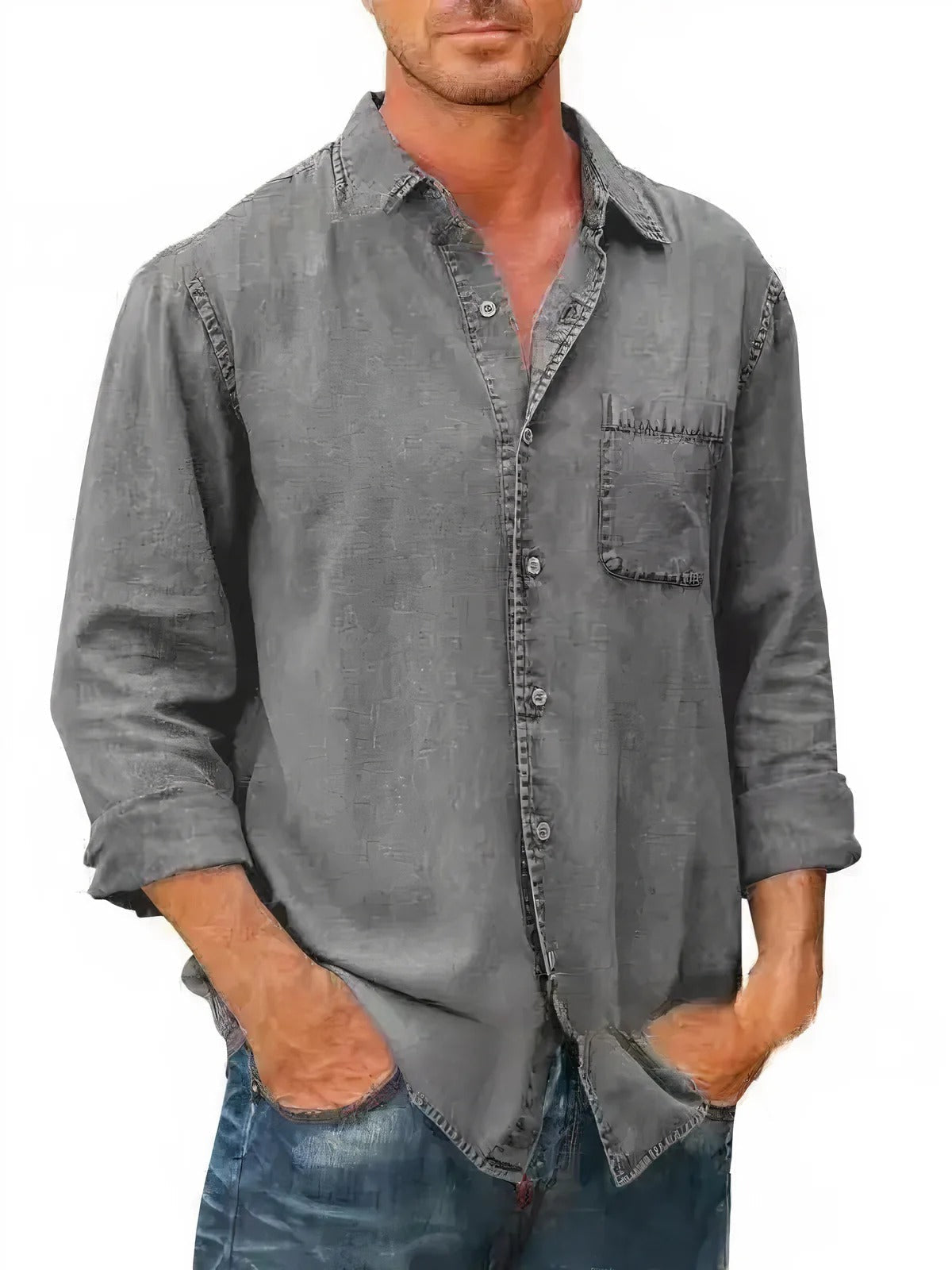 Justine - Chemise Denim Longue