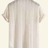 Anaïs - Striped Top with Ribbed Collar