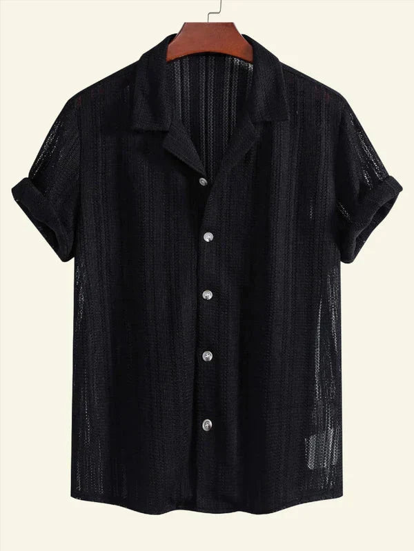 Anaïs - Chemise Rayée Col Côtelé