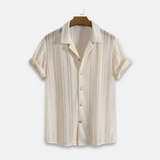 Anaïs - Striped Top with Ribbed Collar