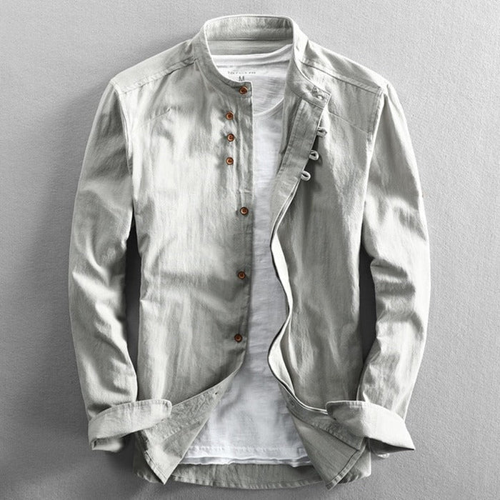 Tadhg - Elevated Neckline Shirt - Charlotte & Willow, back