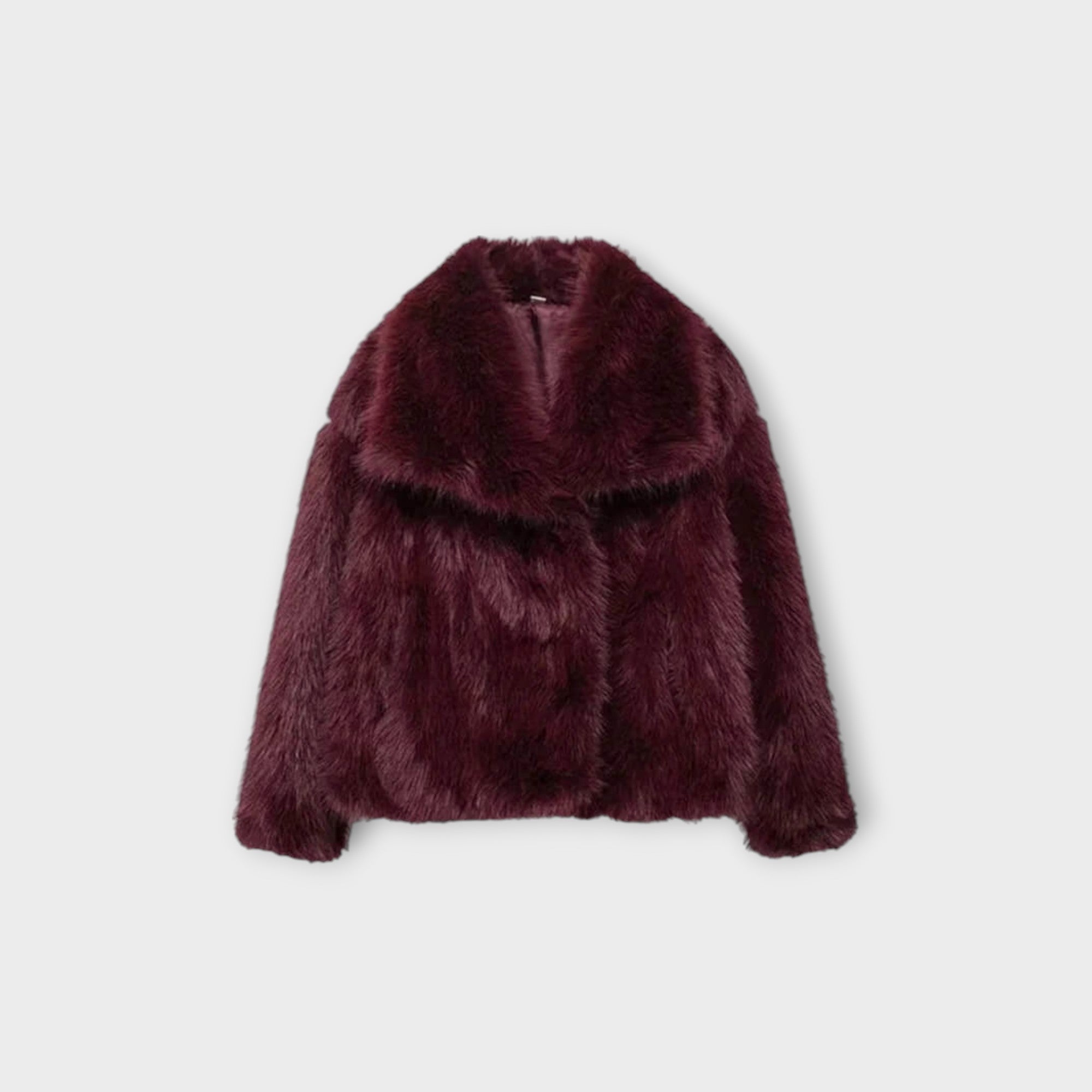 Juliette - Faux Fur Wide-Collar Coat