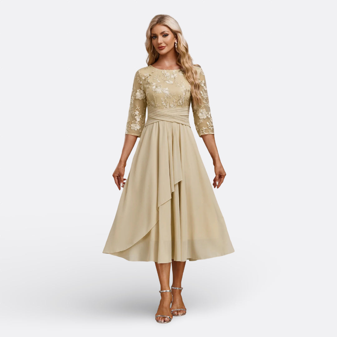 Inès - Robe Midi Dentelle