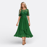 Gaëlle - Elegant Lace Midi Dress