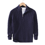Anaïs - Stylish High Neck Knit Sweater
