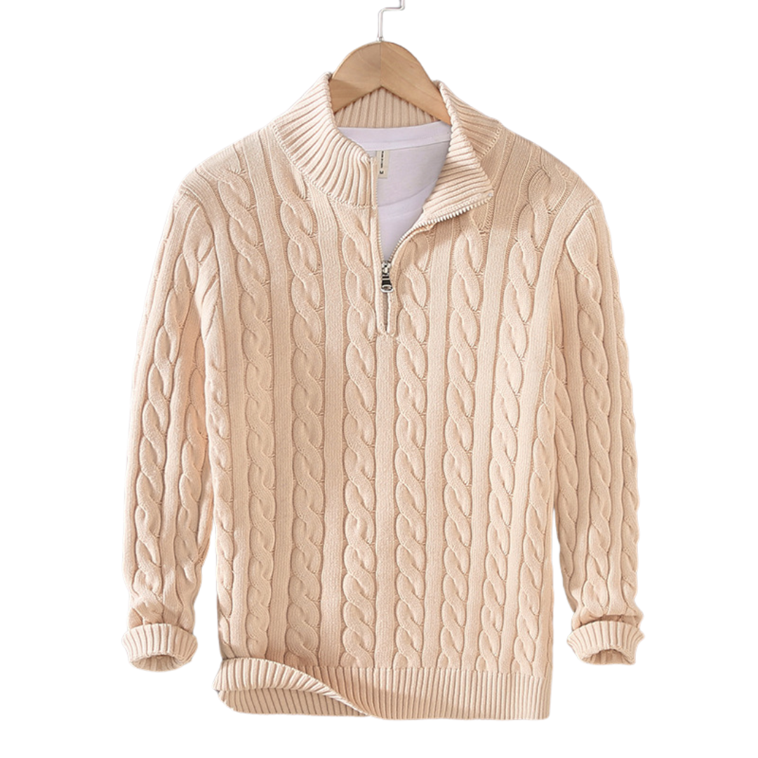 Cian Stylish High Neck Sweater - Charlotte & Willow, styled look