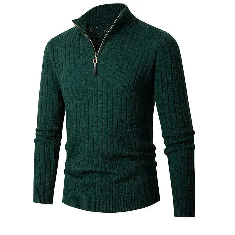 Tadhg Chic Half Zip Sweater - Charlotte & Willow, styled look