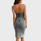 Inès - Chic Denim Dress