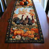 Turkey Race Quilted Table Runner