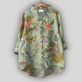 Grainne - Casual Floral Ruffled Tunic