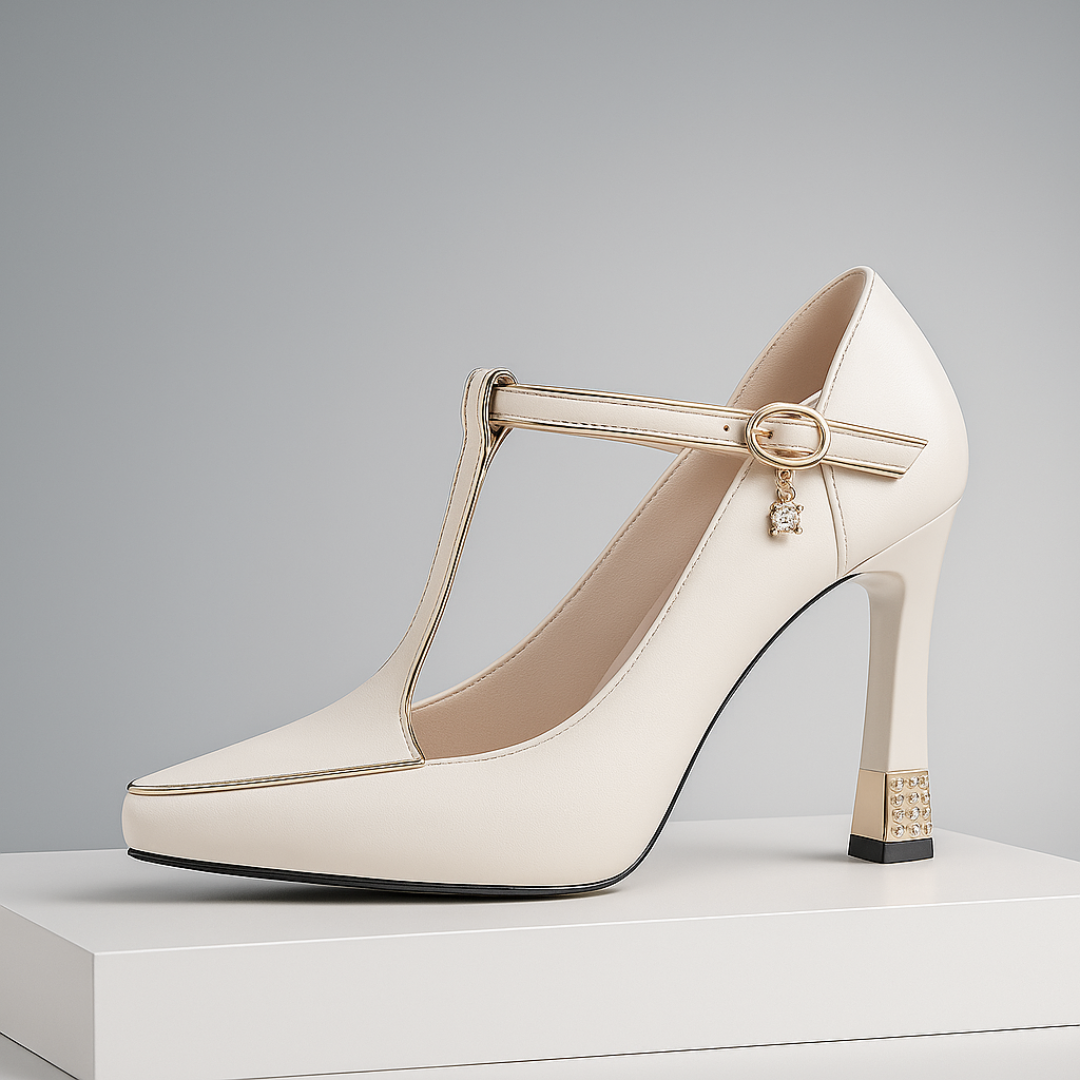 Medbh - T-Strap High Heels - Charlotte & Willow, styled look