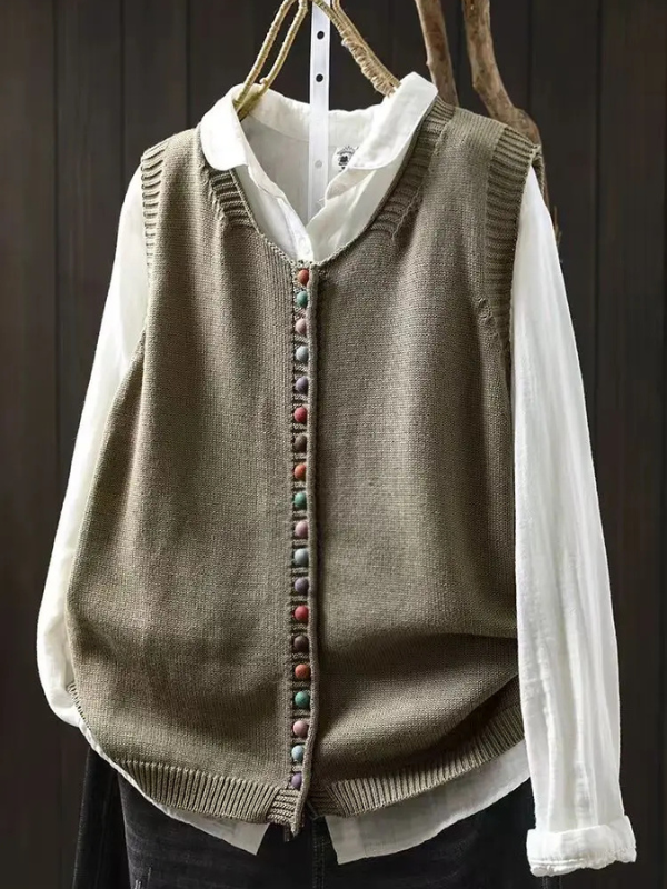 Maëva - Gilet Élégant Tricot