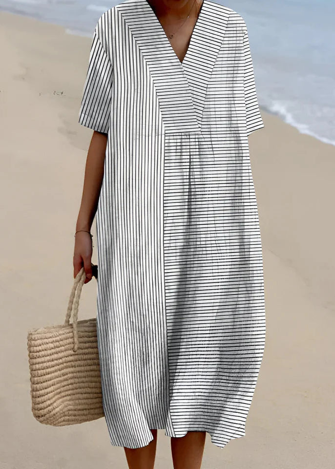 Anaïs - Robe Géométrique Élégante