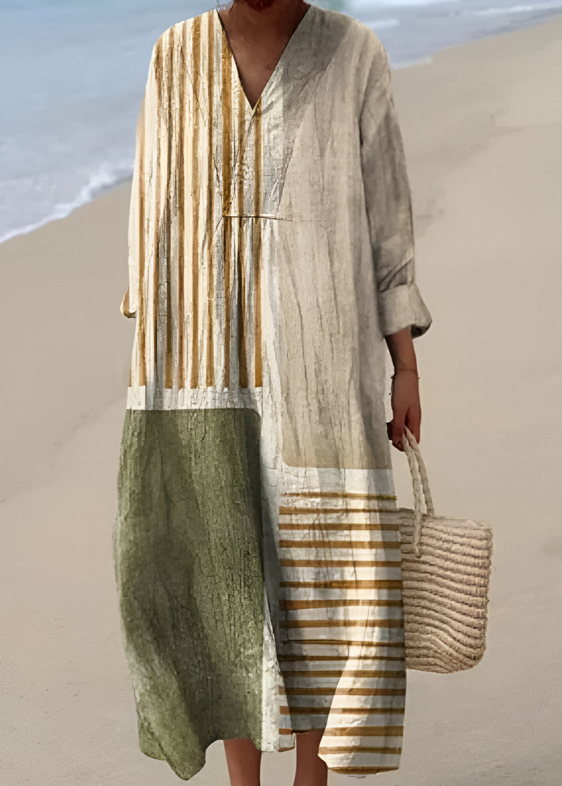 Anaïs - Robe Géométrique Élégante