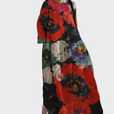 Céline - Elegant Black Floral Dress