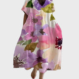 Élodie - Elegant Floral Maxi Dress