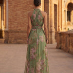 Ailish Halter Dress - Charlotte & Willow, front view