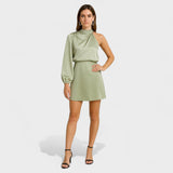 Amélie - Elegant Asymmetrical Satin Gown
