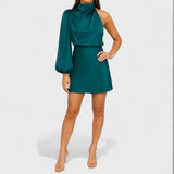 Amélie - Elegant Asymmetrical Satin Gown