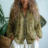 Élodie - Elegant Floral Top
