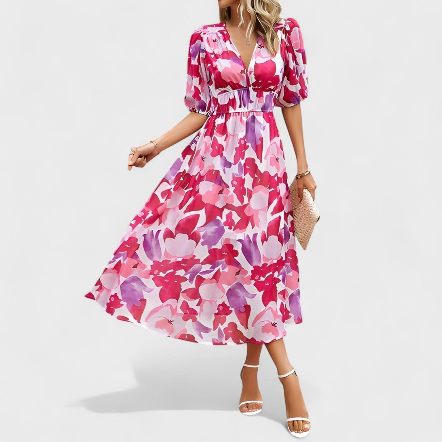 Niamh - Blooming Midi Dress - Charlotte & Willow, product photo 8