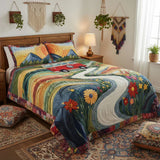 Vintage Journey 3-Piece Quilted Bed Set