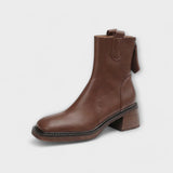 Anaïs - Chic Leather Ankle Boots
