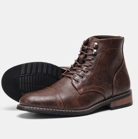 Cian Classic Vintage Derby Boots - Charlotte & Willow, detail