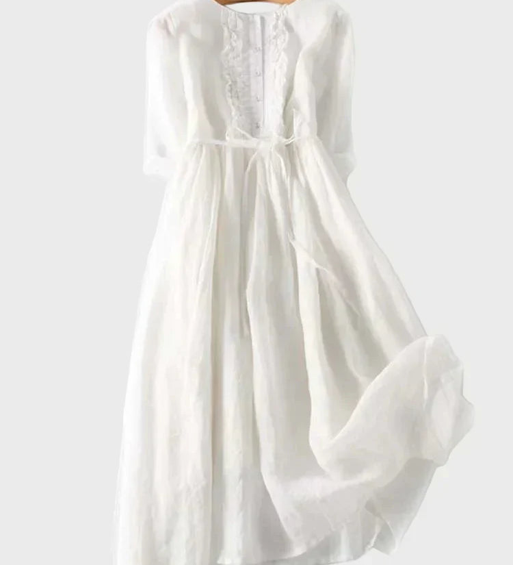 Gráinne - Elegant Long Minimalist Dress - Charlotte & Willow, product photo 6