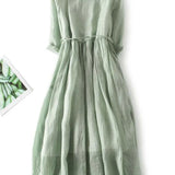 Céline - Elegant Long Minimalist Dress